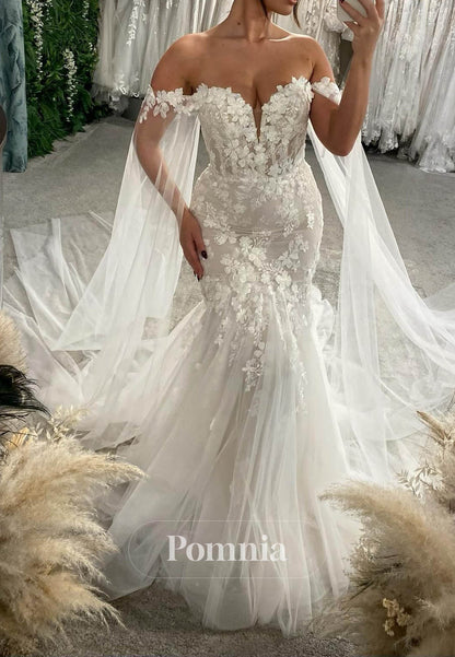 Charming Sweetheart Sleeveless Floral Appliques Wedding Dress