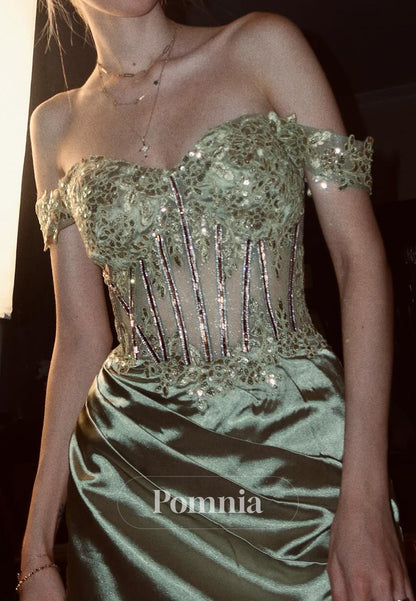 Dusty Sage Sleeveless Strapless Corset Tulle Homecoming Dress