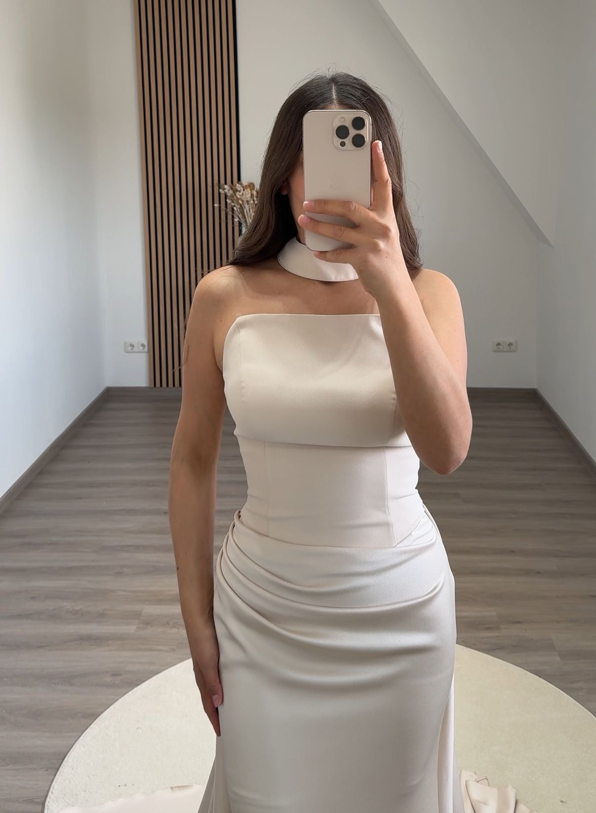 A-Line Floor Length Evening Gown Ball Gown Formal Dress