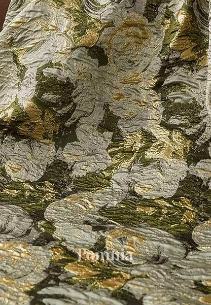 Long Sleeve V Neck Pocket Satin with Ruched Slit