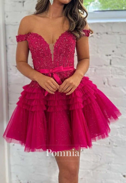 Fuchsia Sweetheart Sleeveless Corset Homecoming Dress