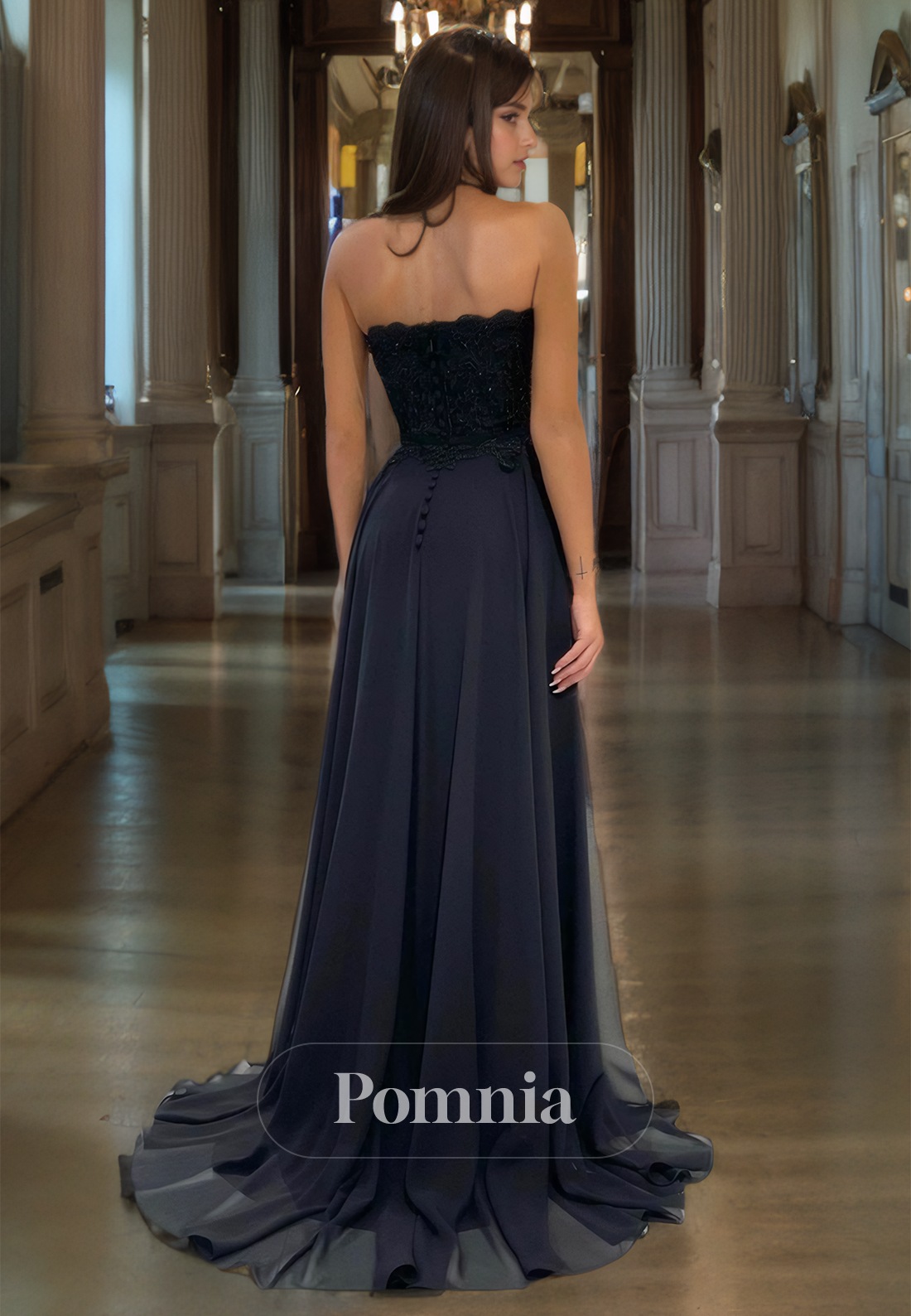 A-Line Off-Shoulder Sweetheart Sleeveless Empire-Waist Long Prom Dress