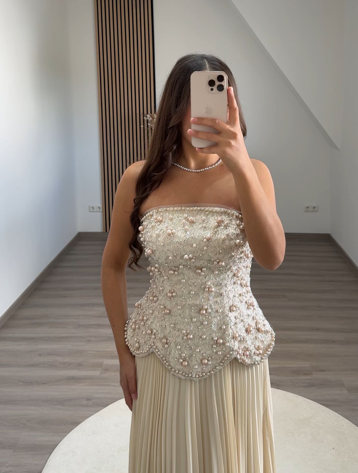 Off Shoulder V-Neck Beads Cap Sleeves High Split Pleats Evening Formal Dress