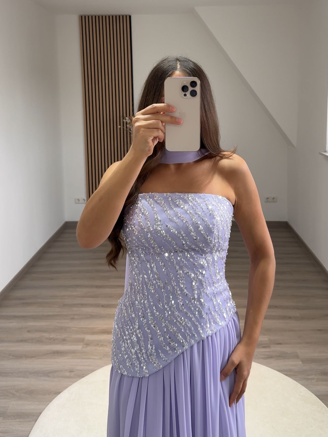 Off-Shoulder Sleeveless Slit Ruched Evening Dress