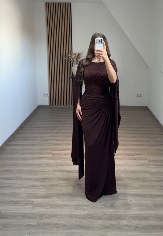 A-Line Strapless Sleeveless Ruched Evening Dress