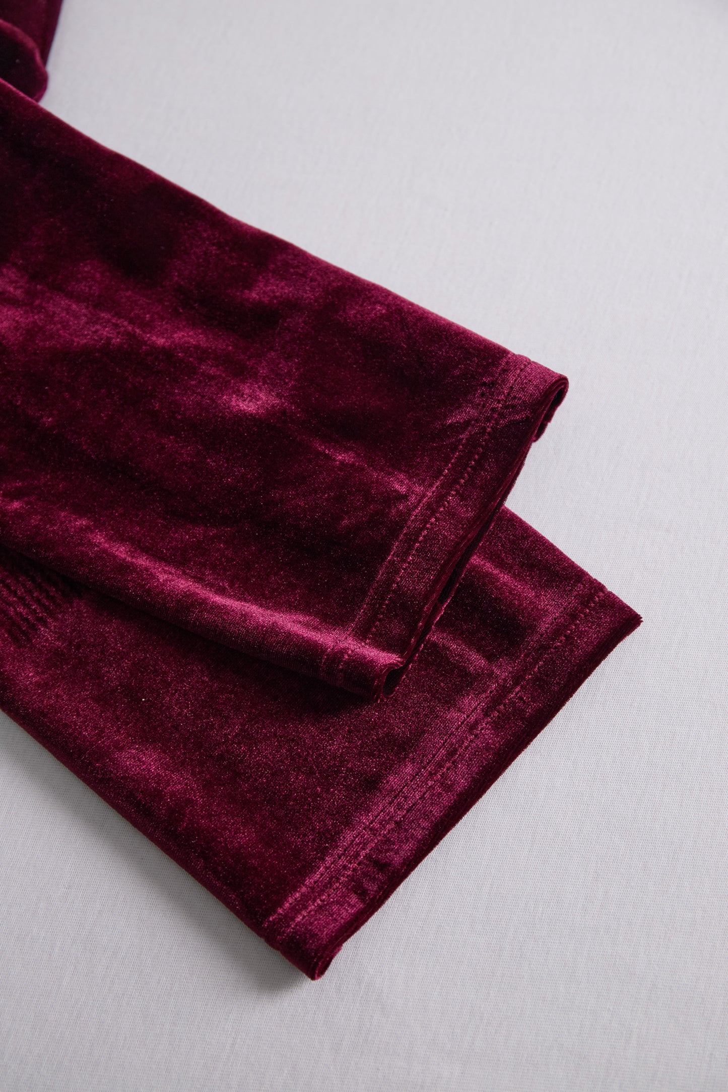 Classic Long-Sleeve Velvet Dress with Gold Accents