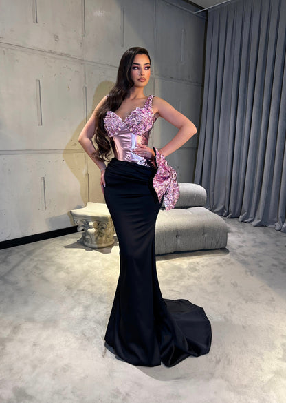 Sheath Spaghetti Straps Scoop Appliques Prom Dress