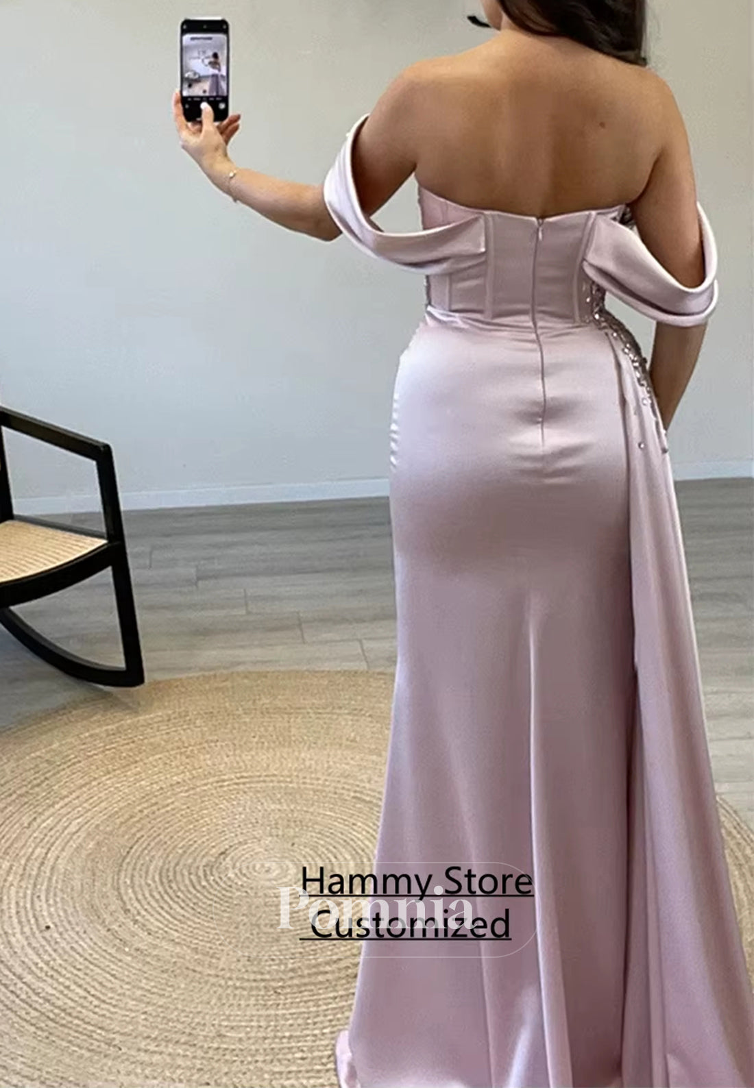 A-Line Sleeveless Strapless Sequins Ruched Evening Dress