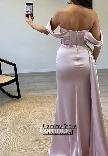 A-Line Sleeveless Strapless Sequins Ruched Evening Dress