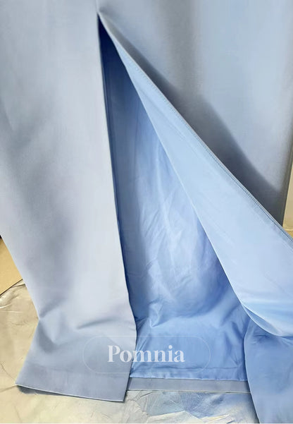 Elegant Half Sleeves Scoop Sequins A-Line Satin Evening Dress