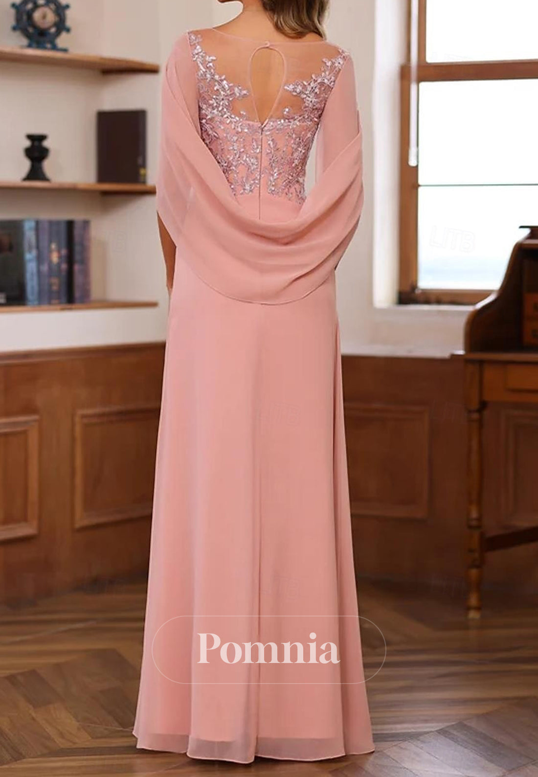 Mermaid Trumpet Beach Floor Length Sleeveless Mother of the Bride Dress