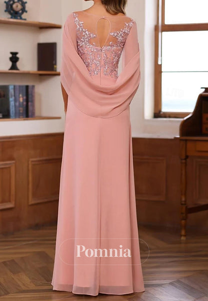 Mermaid Trumpet Beach Floor Length Sleeveless Mother of the Bride Dress