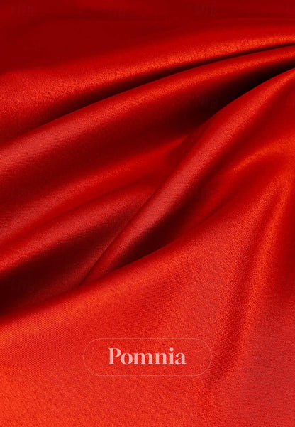 One Shoulder Formal Capes Satin Sequined Evening Dress