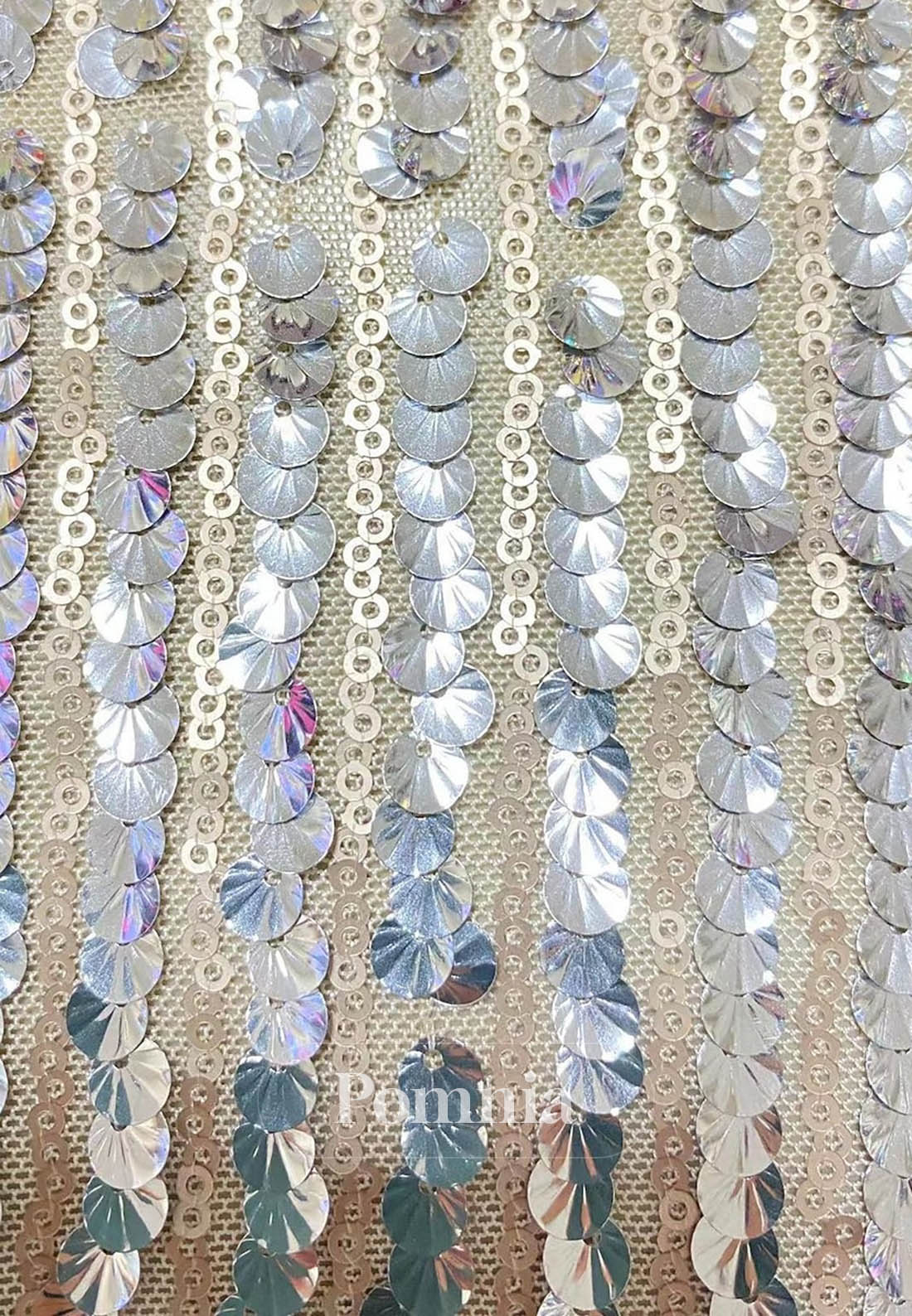 Sparkle Long Sleeve High Neck Formal Wedding Sequined with Glitter