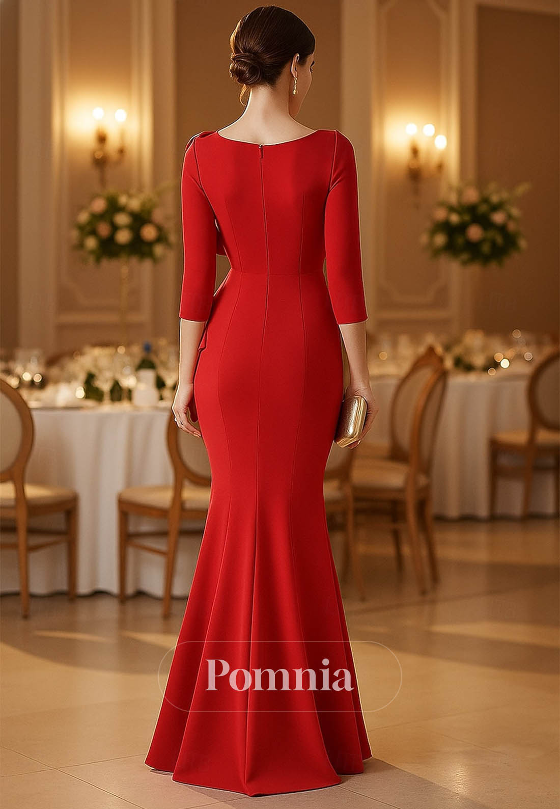 Mermaid Floor Length Evening Gown