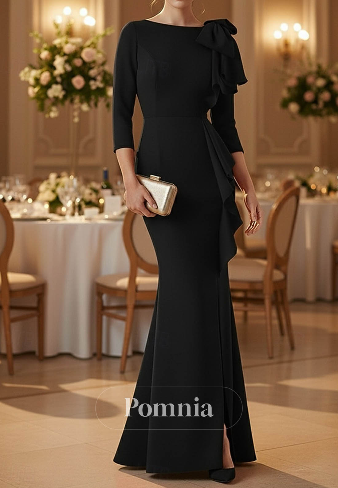 Mermaid Floor Length Evening Gown