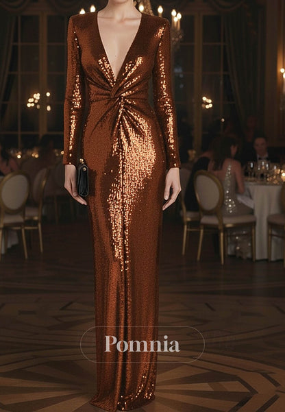 Trumpet Floor Length Prom Dresses Evening Gown