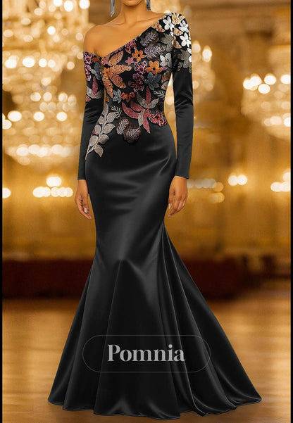 Mermaid Floor Length Evening Gown