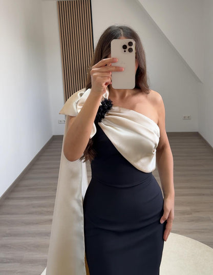 Sleeveless Empire-Waist A-Line Evening Dress