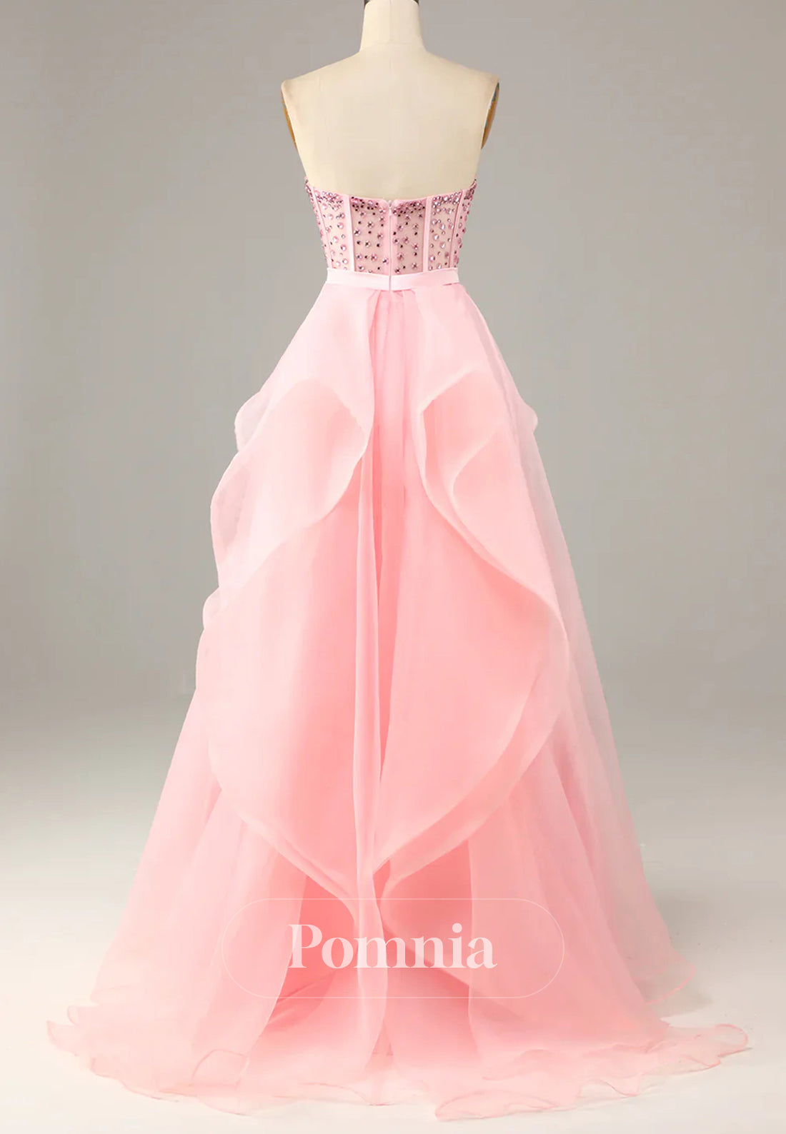 Princess A Line Sweetheart Black Corset Prom Dress with Beading