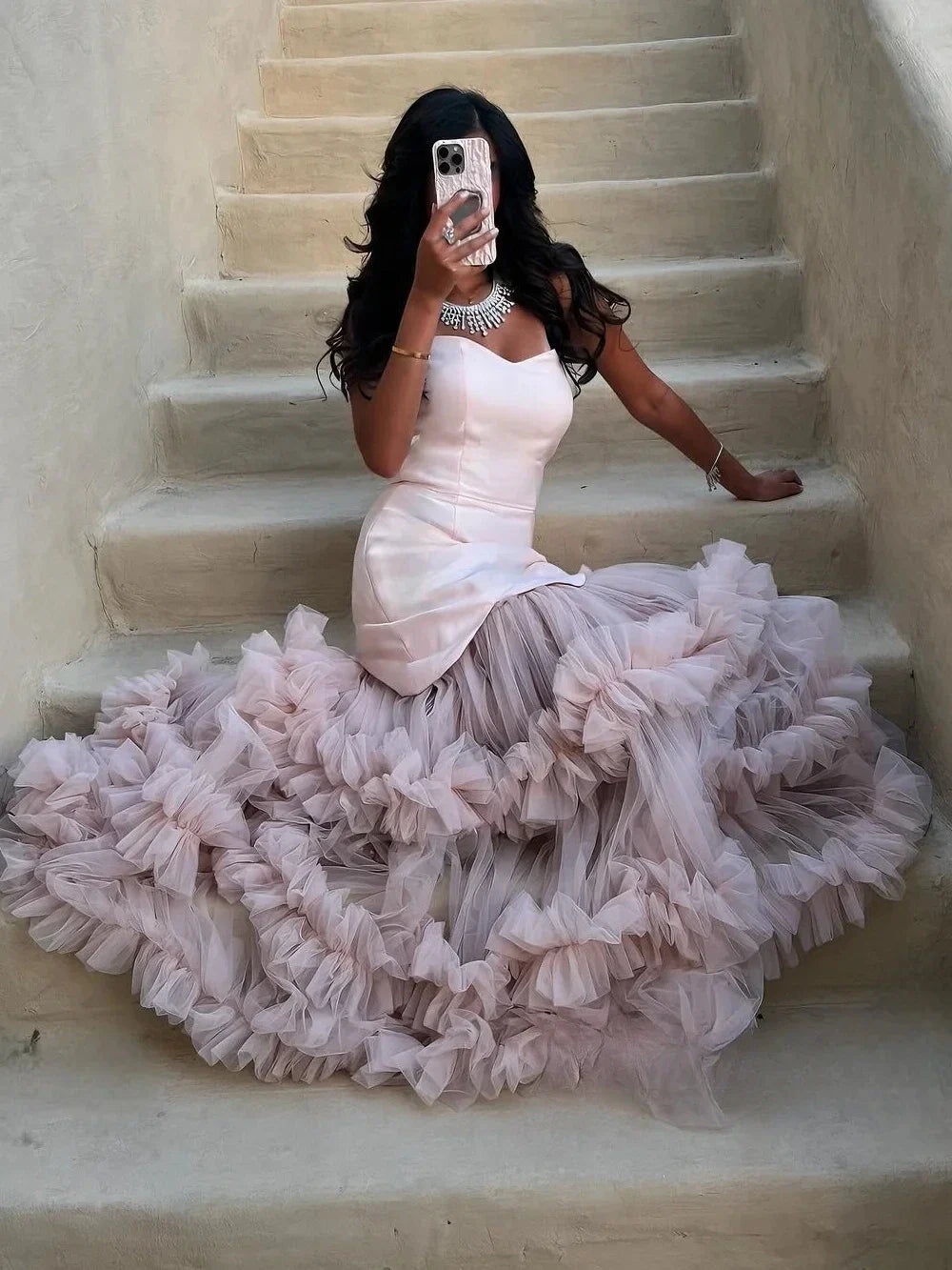 Pleat A-Line Sweetheart Long Evening Dresses