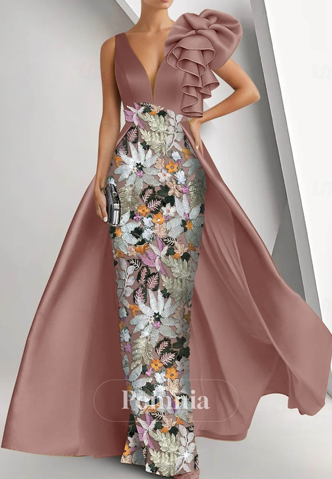 Ball Gown with Overskirt Formal Dress