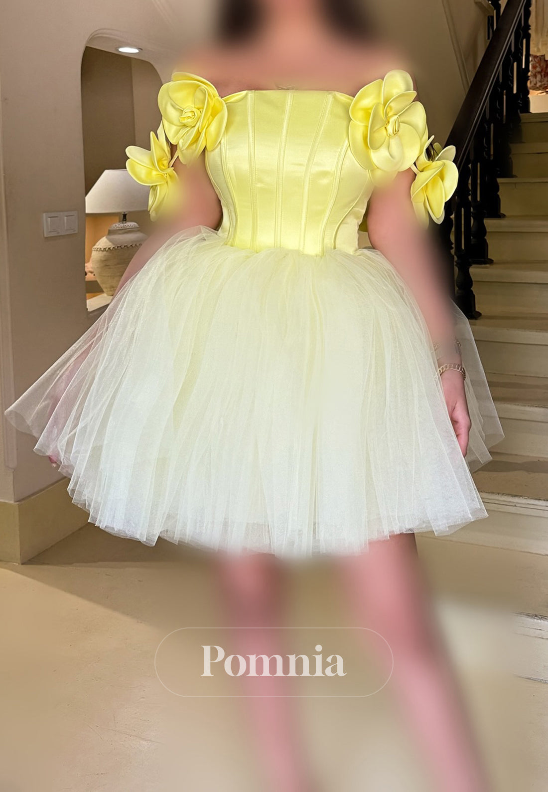 Simple Short Sleeves Scoop Corset A-Line Homecoming Dress