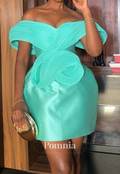 Spa Sweetheart Sleeveless Mini Satin Homecoming Dress