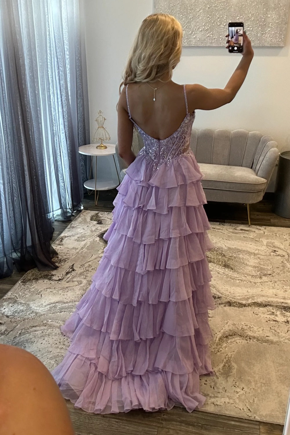 Off Shoulder A Line Corset Lace Appliqued Prom Dresses