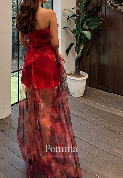 Charming Strapless Sleeveless Ruched Short Homecoming Dress