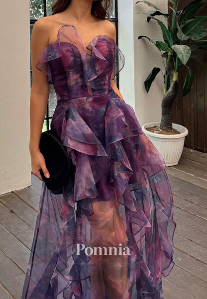 Charming Strapless Sleeveless Ruched Short Homecoming Dress