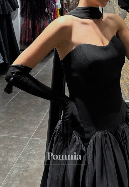 Simple A-Line Off-Shoulder Empire-Waist Prom Dress