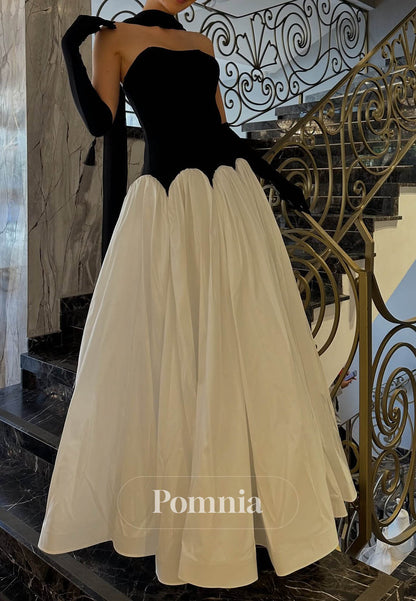 Simple A-Line Off-Shoulder Empire-Waist Prom Dress