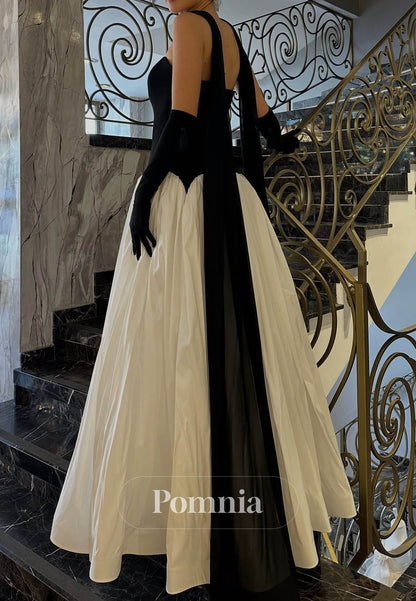 Simple A-Line Off-Shoulder Empire-Waist Prom Dress