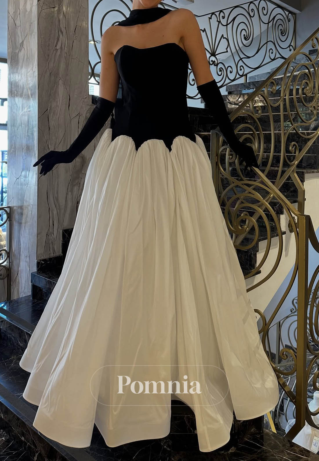 Simple A-Line Off-Shoulder Empire-Waist Prom Dress
