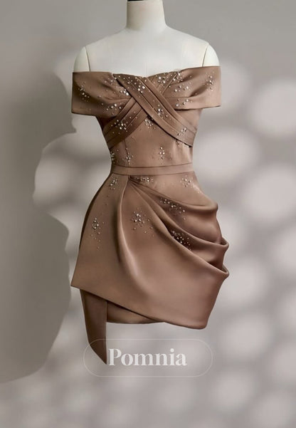 Vintage Mauve Sweetheart Sleeveless Ruched Homecoming Dress