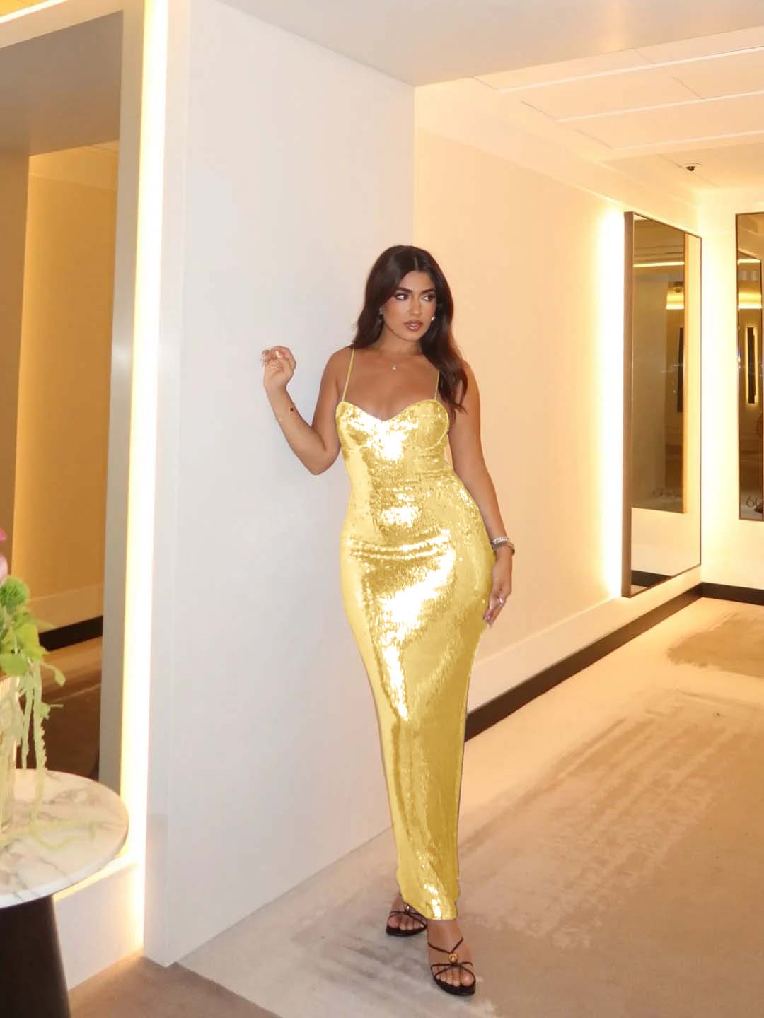 Spaghetti Strap Sleeveless Long Mermaid Prom Dress With Pleated