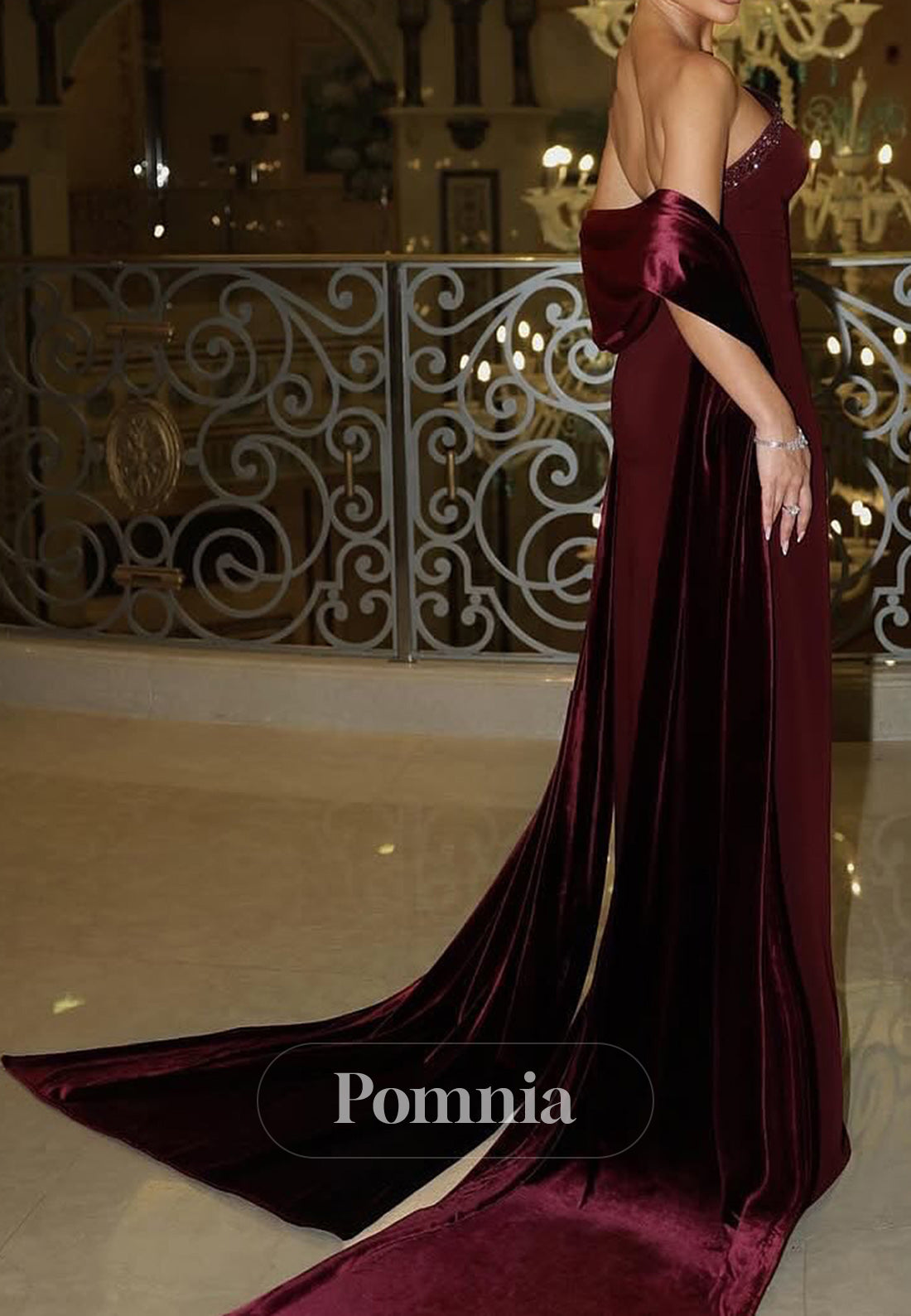 Simple A-Line Strapless Sleeveless Sequins Evening Dress