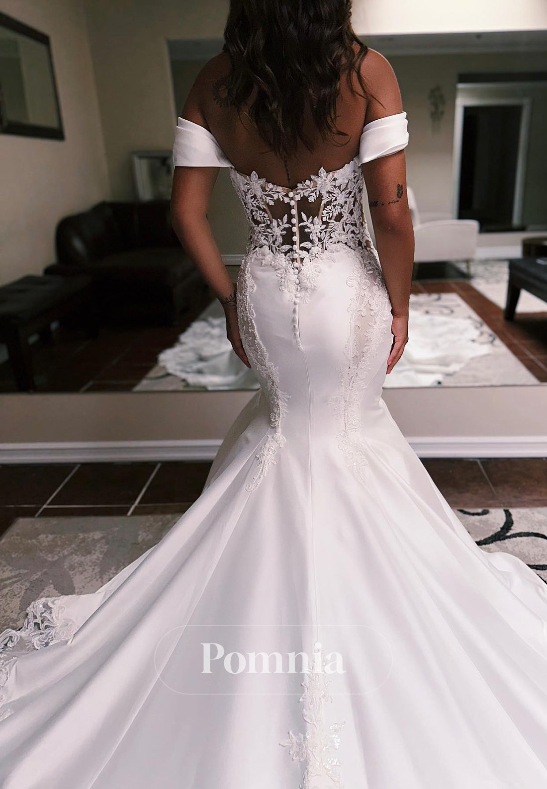 Simple Sleeveless Scoop Appliques Mermaid Wedding Dress