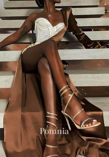 Stylish Mermaid V-Neck Party Dress with Sleeveless