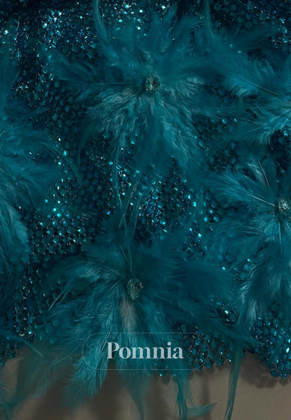 Spa Sweetheart Sleeveless Feathers Mini Homecoming Dress