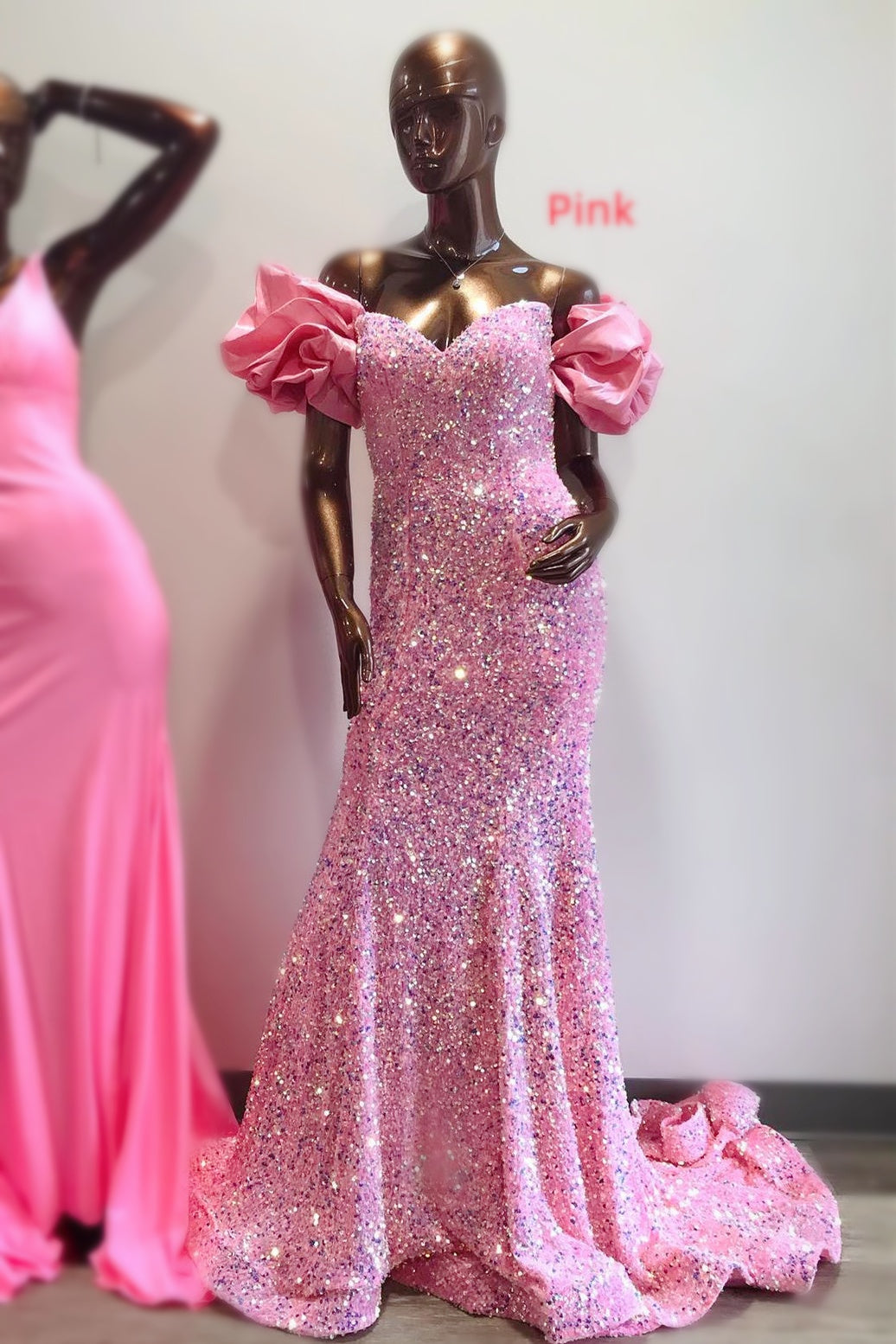 Sweetheart Sleeveless Fully Sequined Beaded Mermaid Prom Dress with Sweep Train