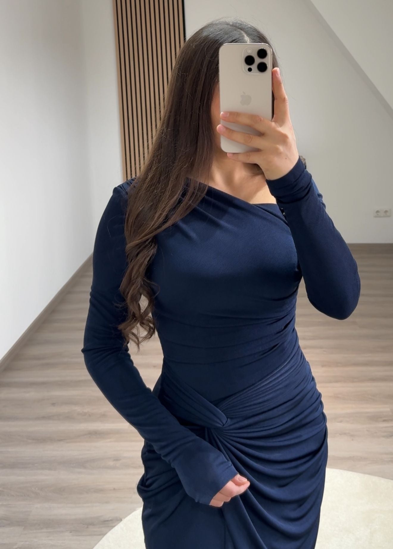 Charming A-Line Long Sleeves Scoop Lace Prom Dress