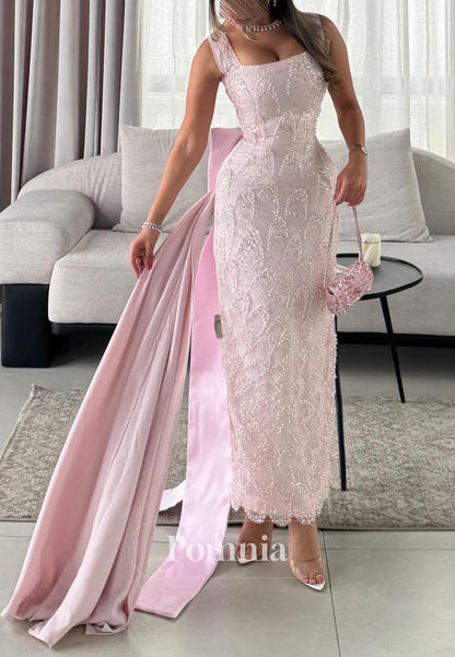 Blushing Pink Spaghetti Straps Scoop Ruched Prom Dress