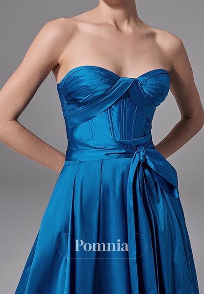 Blue Jay A-Line Strapless Sleeveless Empire-Waist Mother of the Bride Dress