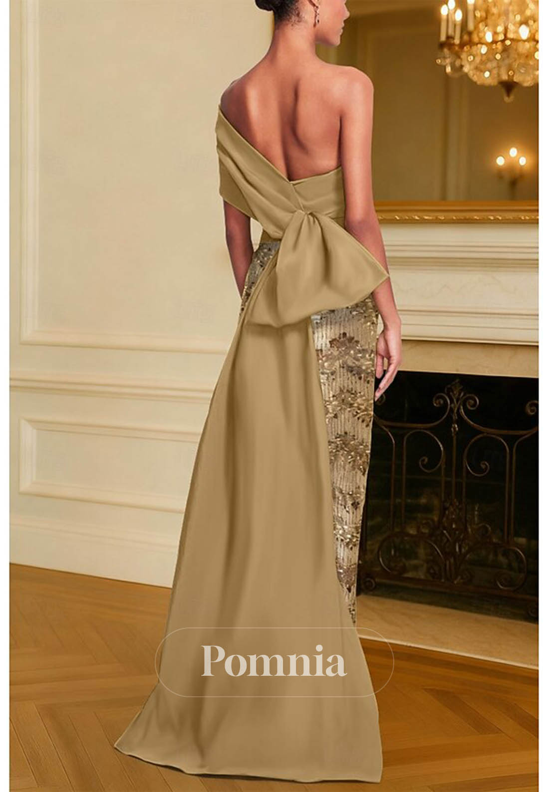 Charming Sleeveless Off-Shoulder Appliques Evening Dress