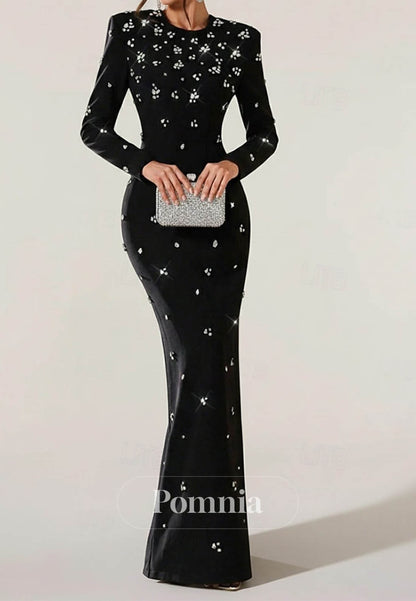 Trumpet Floor Length Prom Dresses Evening Gown