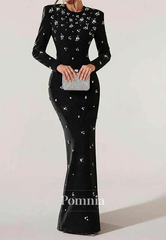 Trumpet Floor Length Prom Dresses Evening Gown