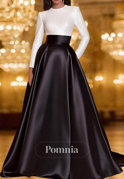 A-Line Floor Length Cocktail Dresses Evening Gown Ball Gown Formal Dress
