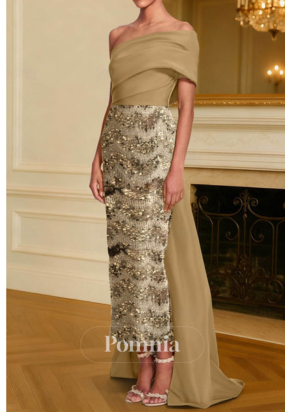 Charming Sleeveless Off-Shoulder Appliques Evening Dress